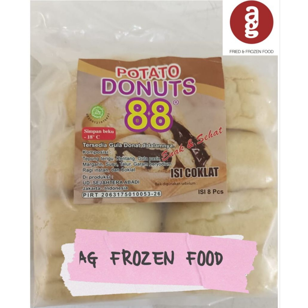 

Donut Kentang 88 Besar isi Coklat / 8pcs