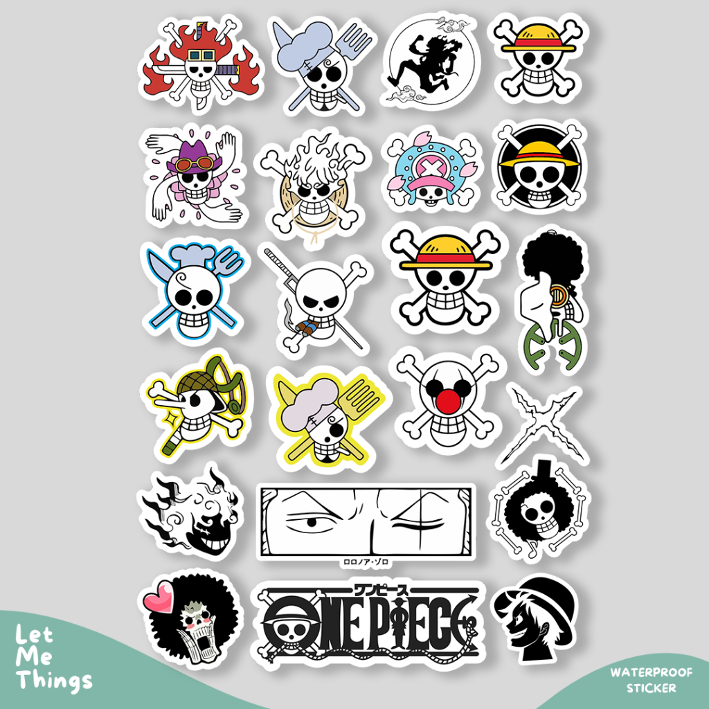 

Sticker anime One Piece || Stiker One Piece untuk helm laptop case hp