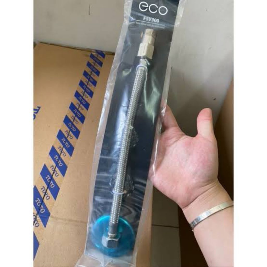 Stop Kran 1/2 inchi,Selang Flexible ECO FSV300 TOTO,Selang Flexible TOTO Murah