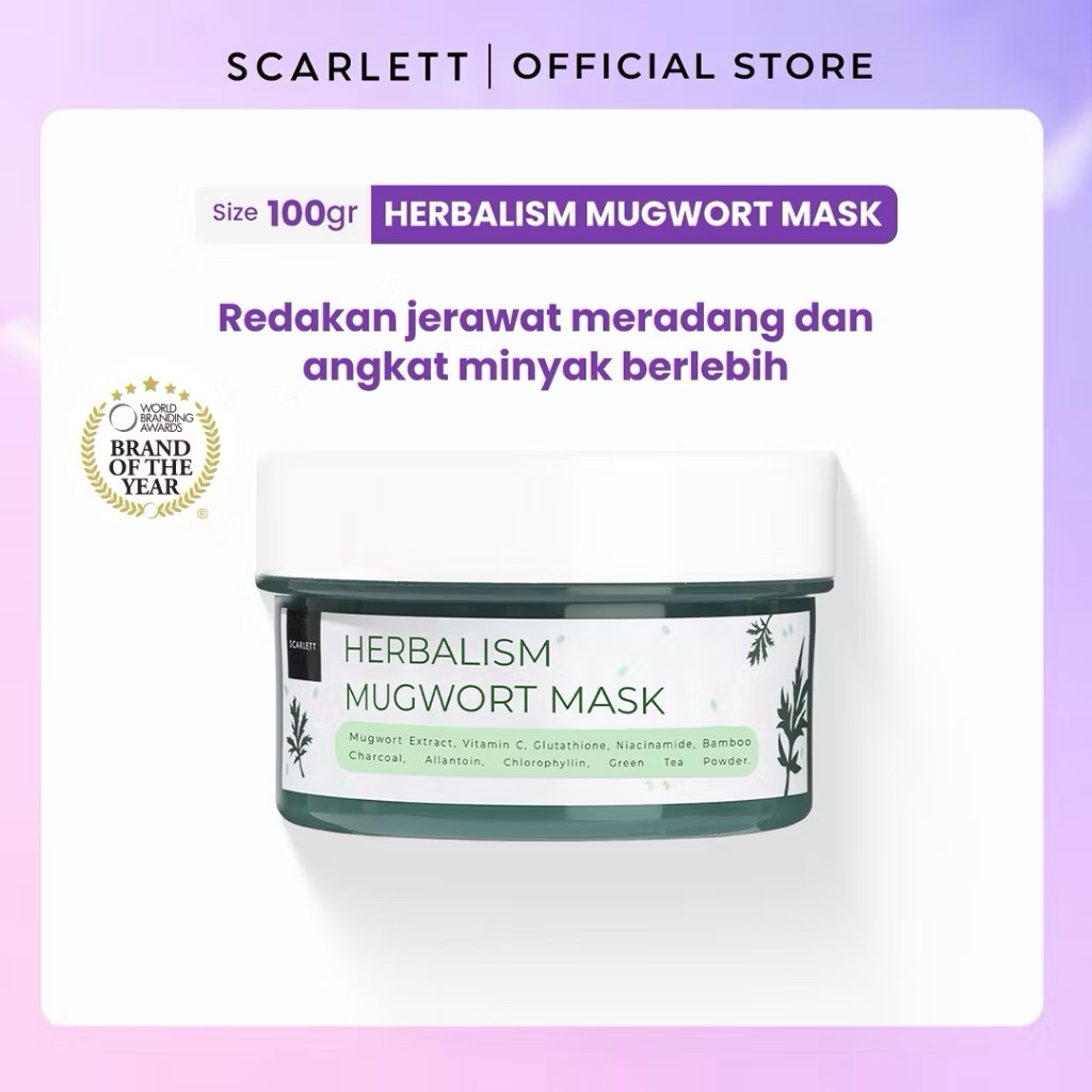 [NEAR ED] Scarlett - Herbalism Mugwort Mask 100g