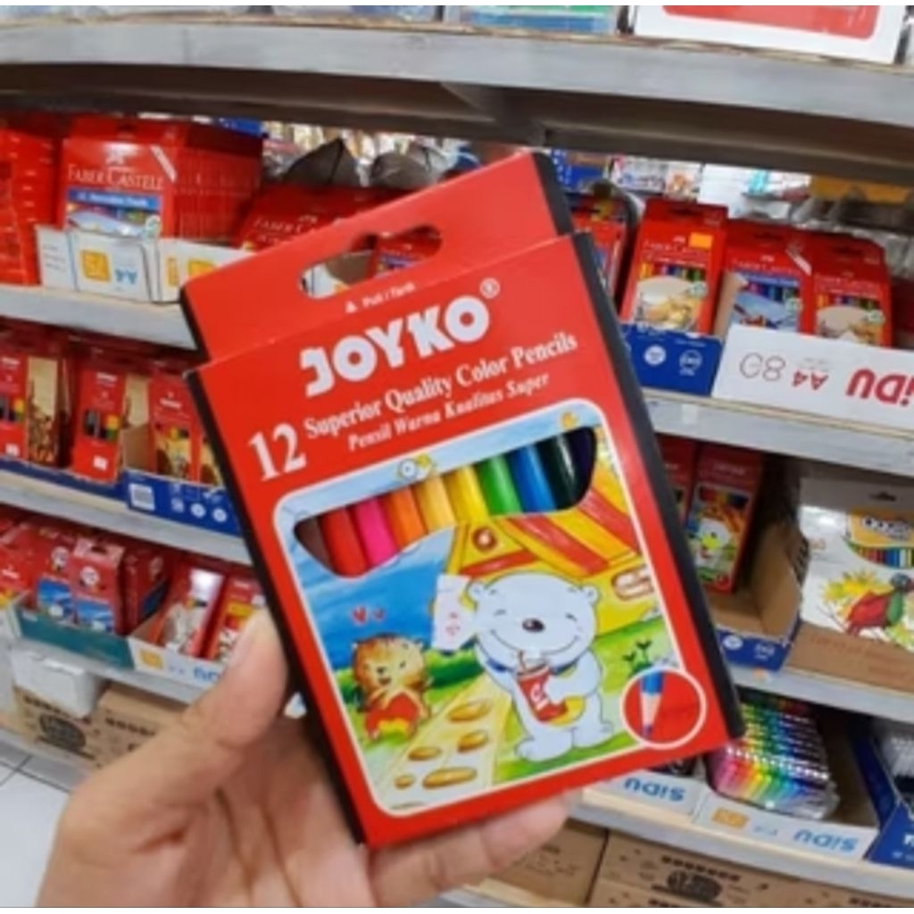 

Joyko Pensil Warna 12 Warna Panjang Dan Pendek Murah