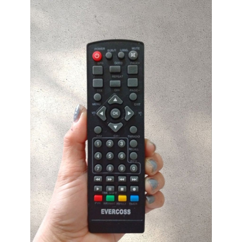 Remot Remote STB Evercoss Remot Set Top Box EVERCOSS TANPA SETTING GARANSI
