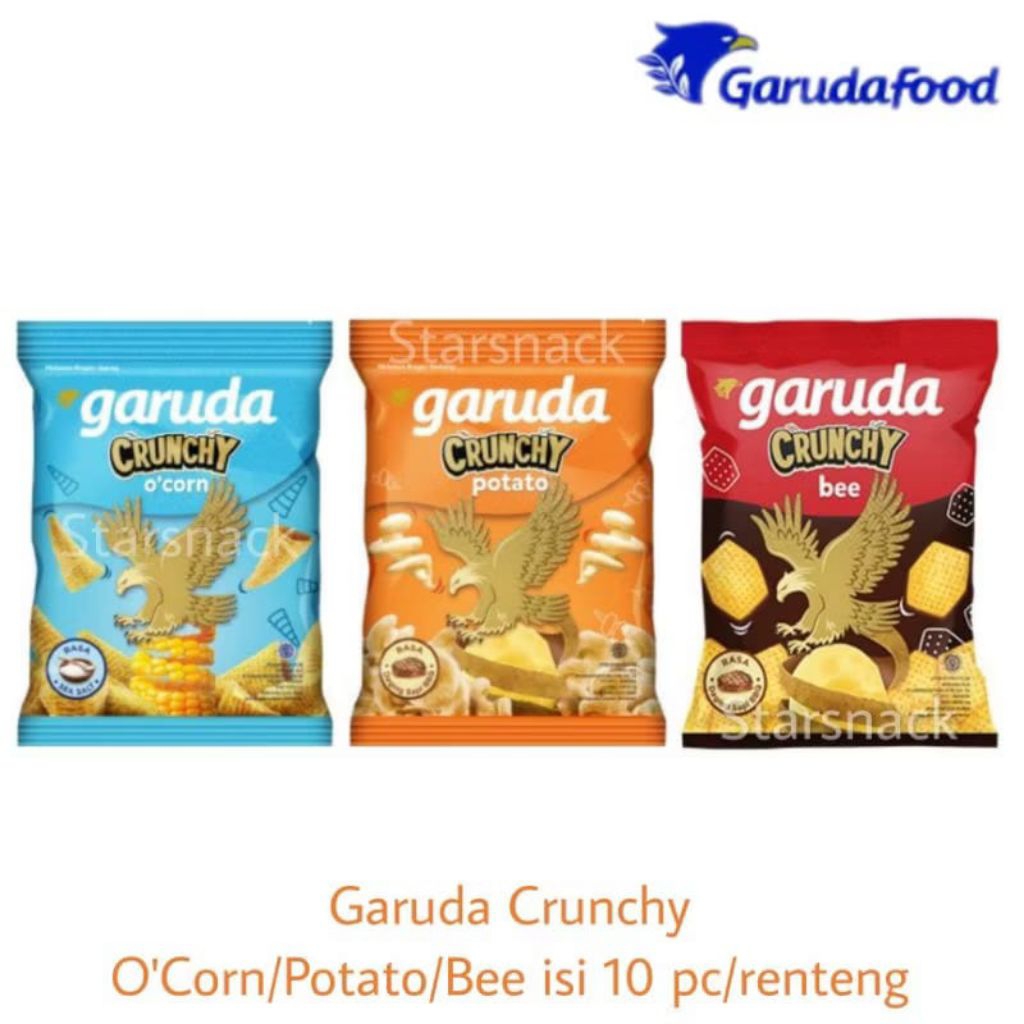 

Garuda O corn / potato/crunchy bee puffy 1 renteng isi 10 pcs Random