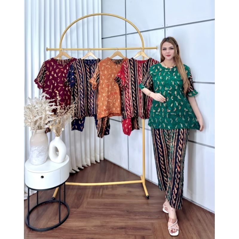 setelan cp batik cap