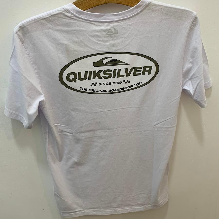 Kaos Pria Quiksilver Original Off Course short sleeve tee White