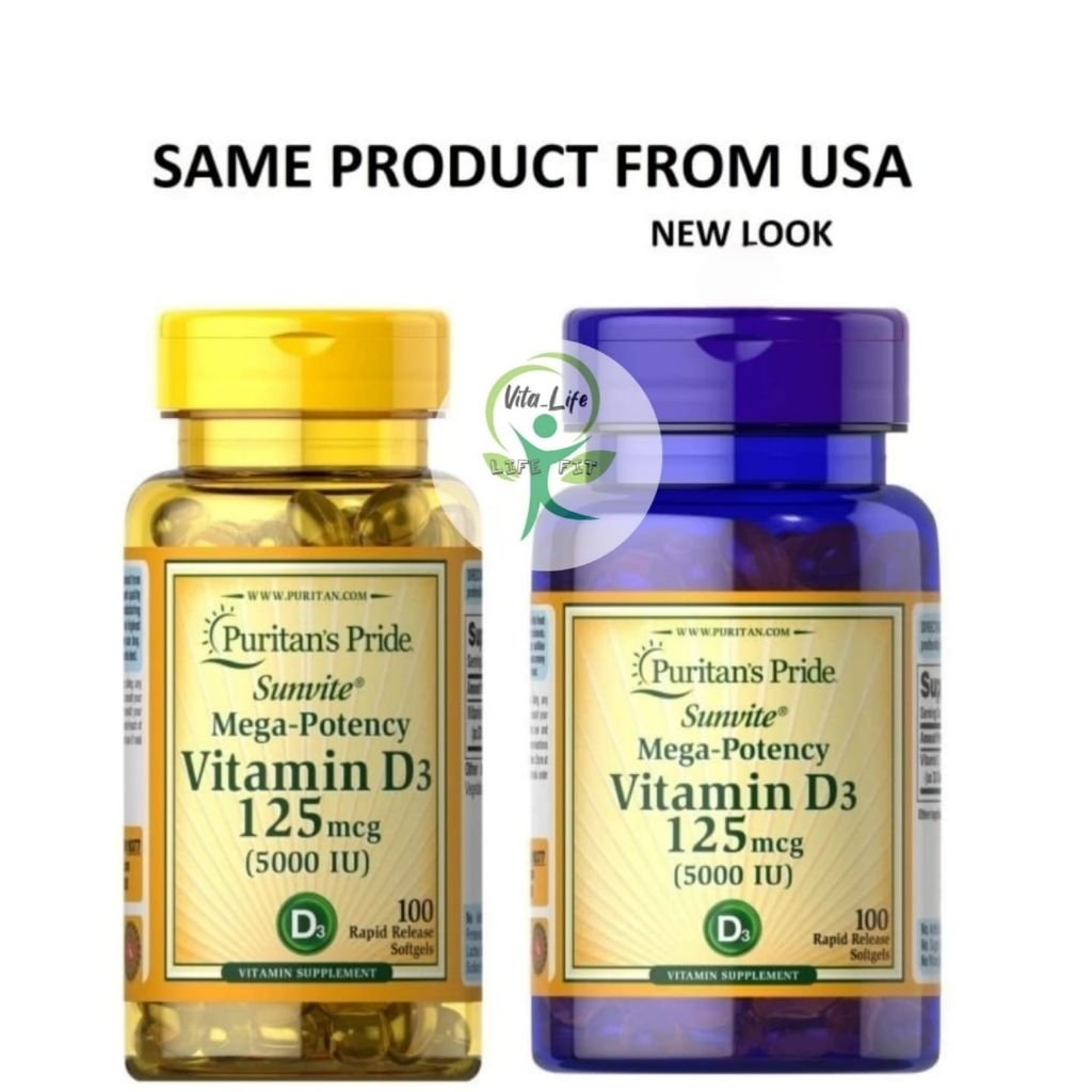 PURITAN PRIDE VITAMIN D3 125MCG (5000IU)