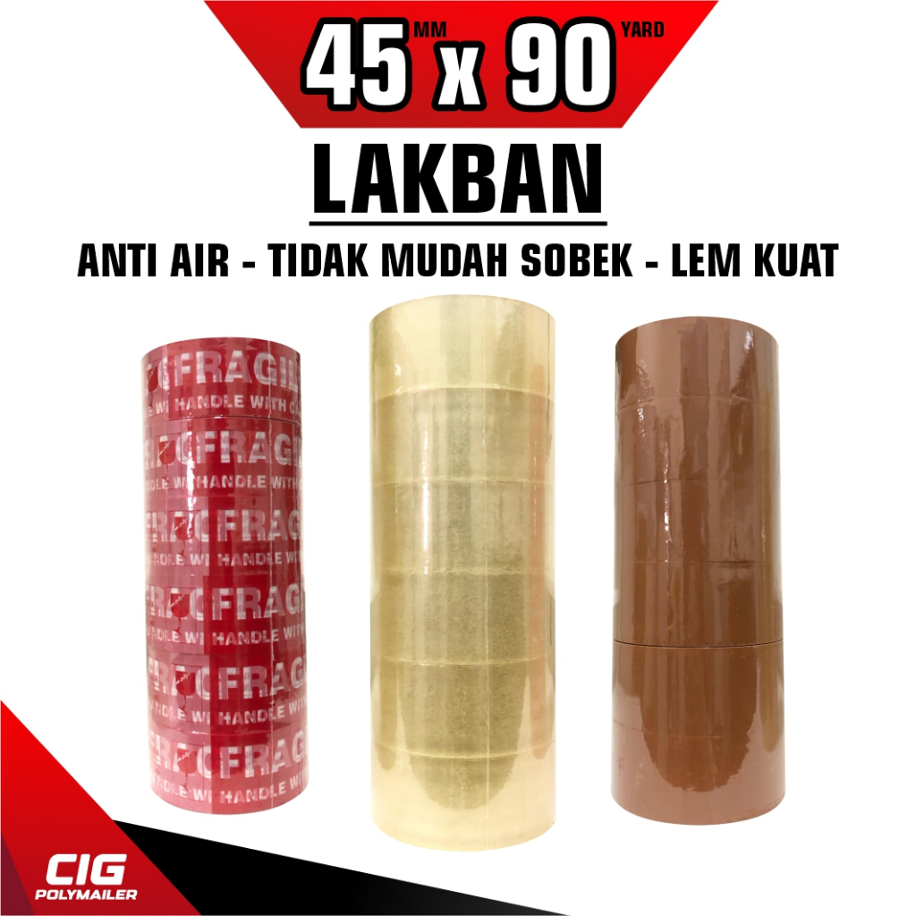 

LAKBAN 6 PCS STAR TAPE 90 YARD X 45MM (2INCH) LEM KUAT TERMURAH / TIDAK GAMPANG SOBEK / TIDAK BERBAU