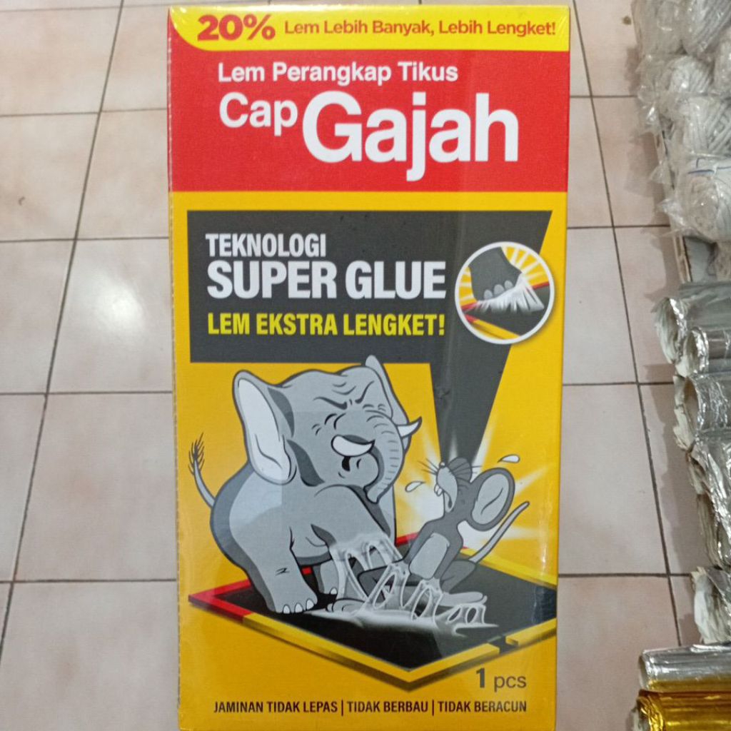 Lem Tikus Cap Gajah Trap Papan X-Glue 70gr