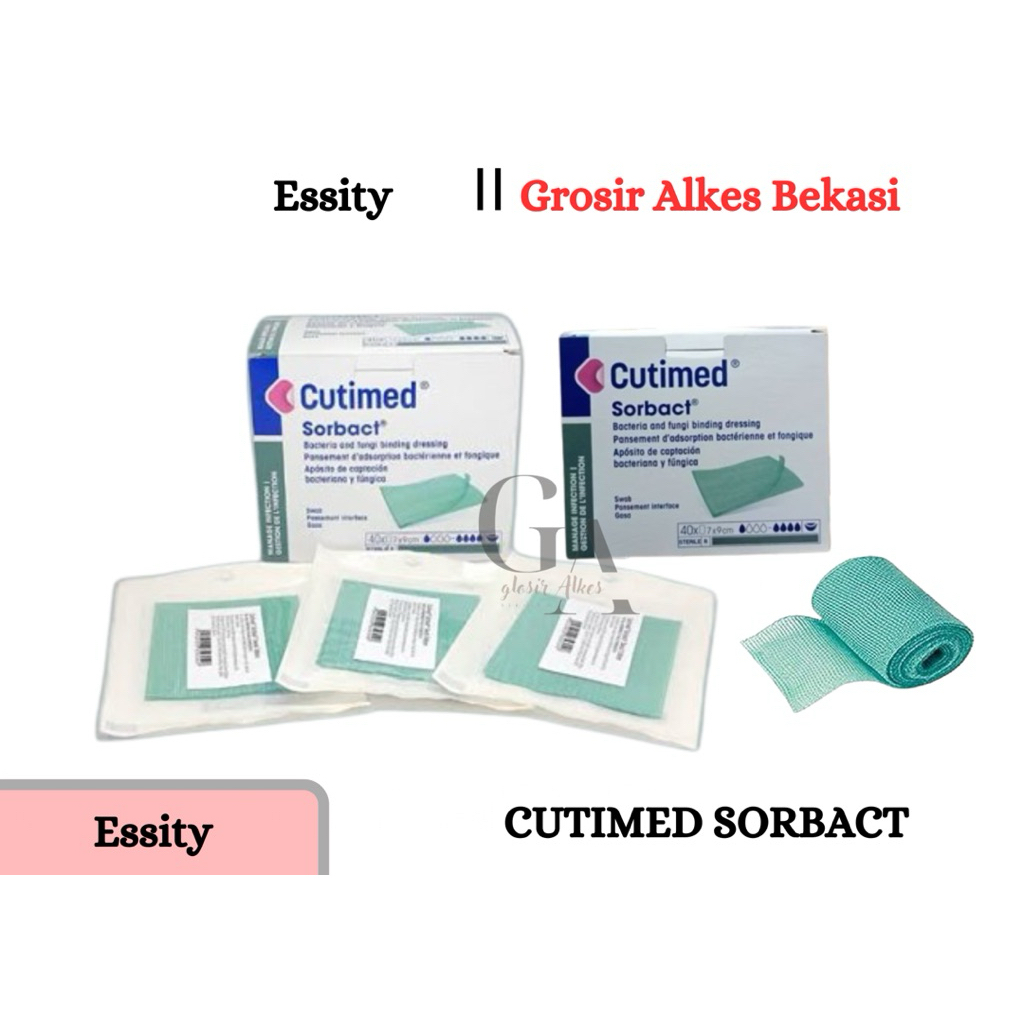 Cutimed Sorbact Swab 7x9cm dan 10x10 cm harga/pcs