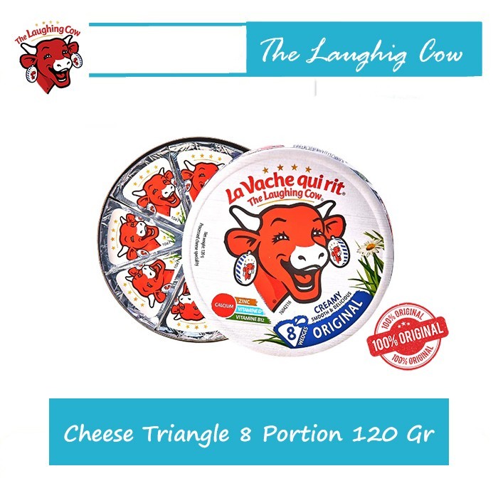 

The Laughing Cow Keju Cheese Triangle 8 Portion 120 Gr
