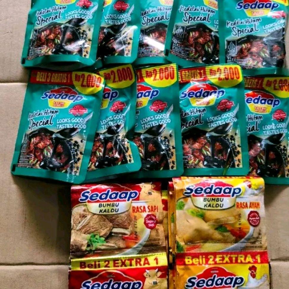 

Promo 10pcs kecap sedap manis kedelai hitam & 18 pcs kaldu sedap