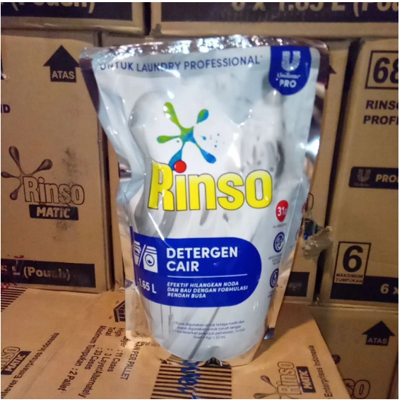RINSO Matic 1,6 Lt Original Rinso Cair Profesional Fresh Liquid Detergent Laundry | Nisadkc