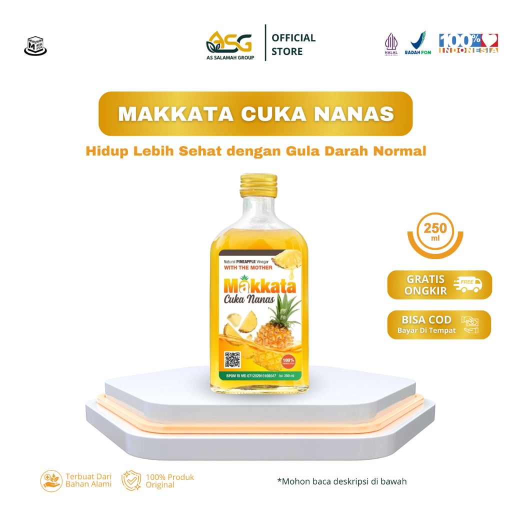 

MAKKATA Cuka Nanas – Pineapple Vinegar With The Mother (250 ml)