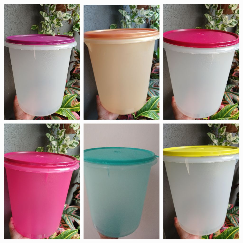 Giant canistar hijau tupperware  / toples giant canistar tupperware (1)