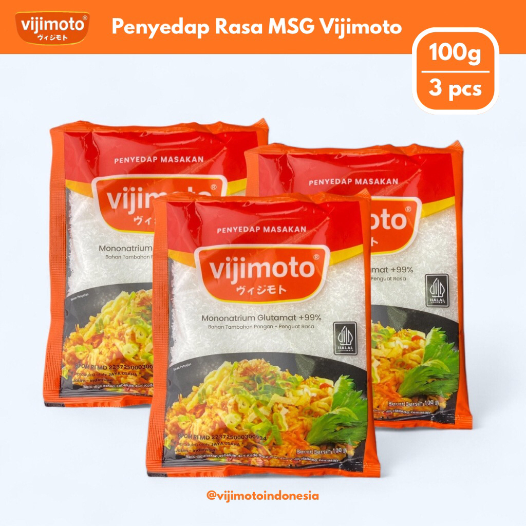 

VIJIMOTO - Penyedap Rasa MSG Vijimoto 100g (3 pcs) - Micin - MSG