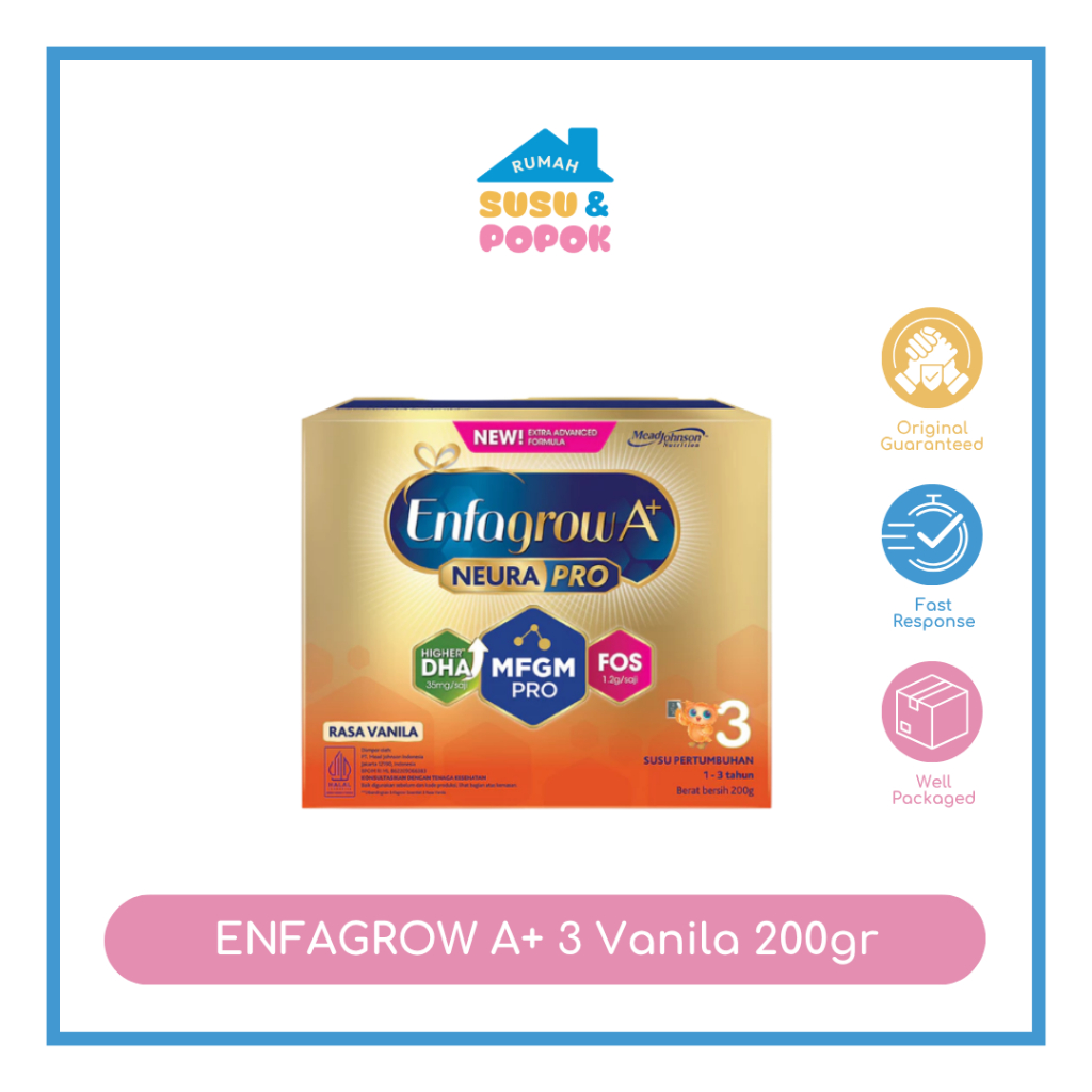 ENFAGROW A+ 3 1-3 Tahun Vanila 200gr