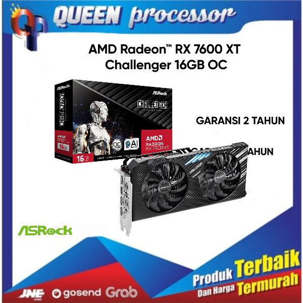 VGA ASROCK RX 7600 XT Challenger 16GB OC - RX7600XT