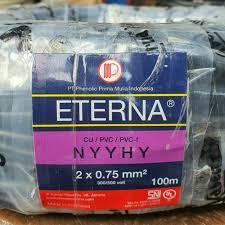 kabel eterna nyyhy 2x0,75 50meter/kabel nyyhy 2x0,75/kabel serabut