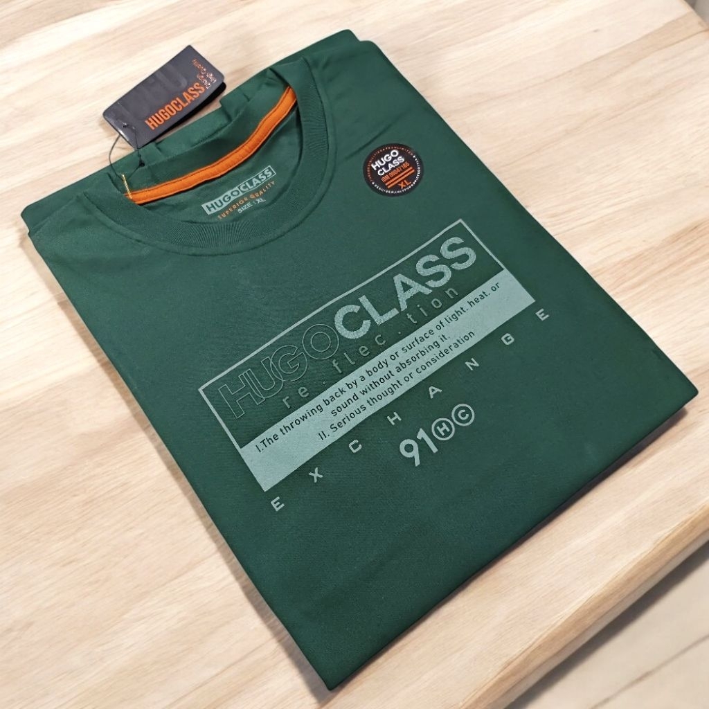 Kaos Oblong Distro Hugoclass Gambar Tulisan Basic