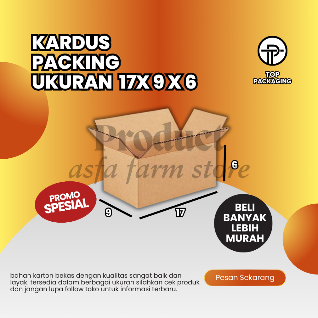 

KARDUS PACKING 6x9x17 CM BOX PACKING POLOS