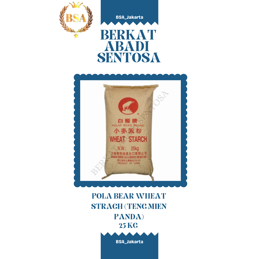 

POLA BEAR WHEAT STRACH/TENG MIEN PANDA ( 25 KG)