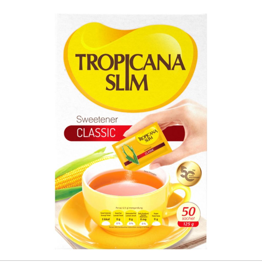 

Tropicana Slim Classic Sweetener 50 sachet