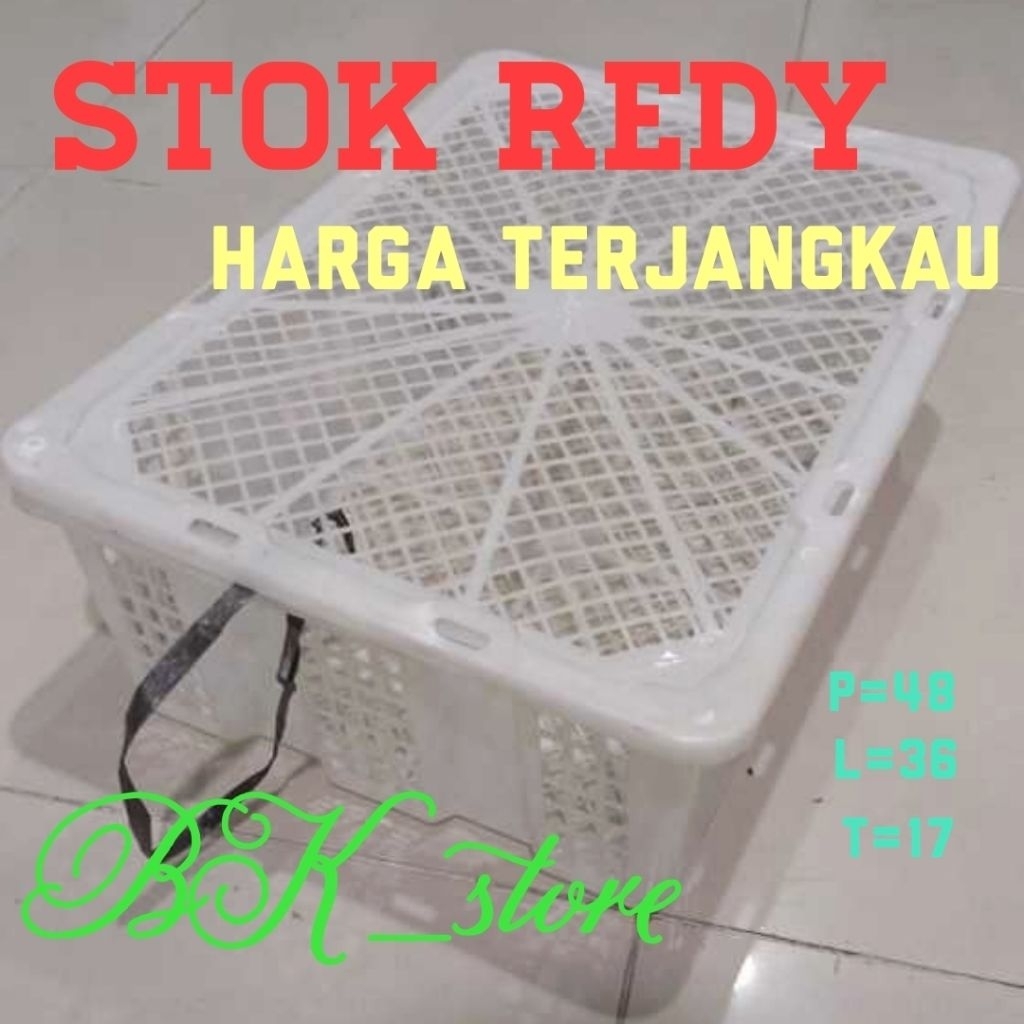 KERANJANG BUAH +TUTUP  SERBAGUNA( bekas keranjang kelengkeng)