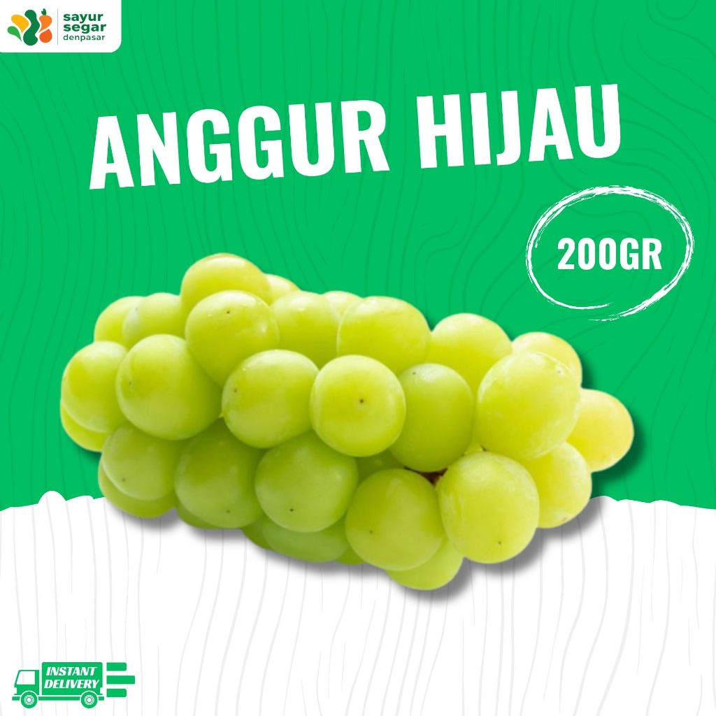 

Buah Anggurr Hijau Muscatt 200gr - Sayur Segar Denpasar