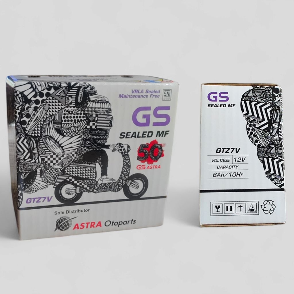 Aki GS GTZ7V Ori 100%, Nmax 155, Aerox 155, dan Lexi.