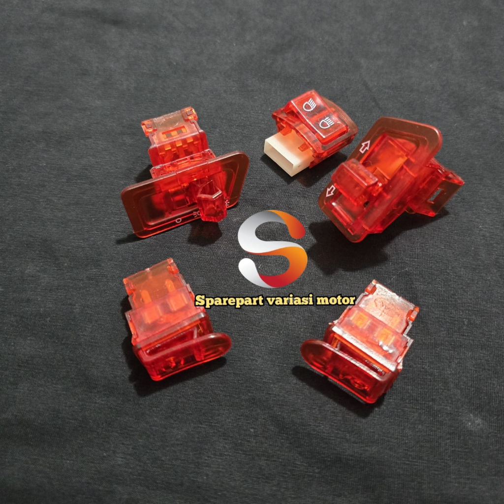 Saklar Tombol Variasi Transparan / Saklar Beat Fi/Beat New/Vario/Scoopy Karbu / Saklar Variasi Matic