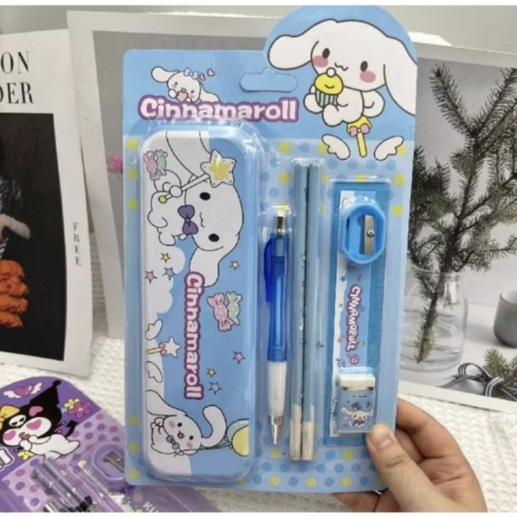 

SET ALAT TULIS SANDRIO 7IN 1 SET ALAT TULIS SANDRIO LUCU ANAK