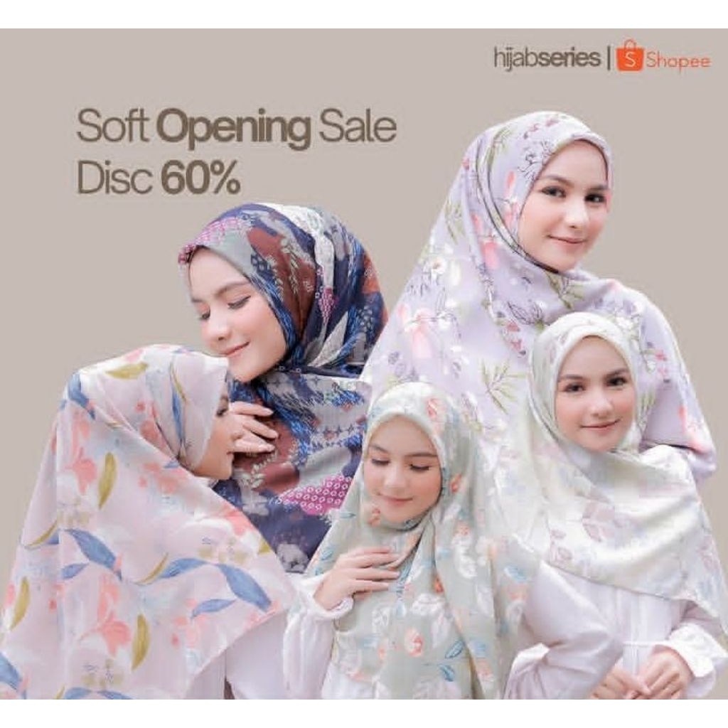 khadeeja Amira series hijab - hijab Bella square - hijab instan - hijab voal motif - hijab segitiga 