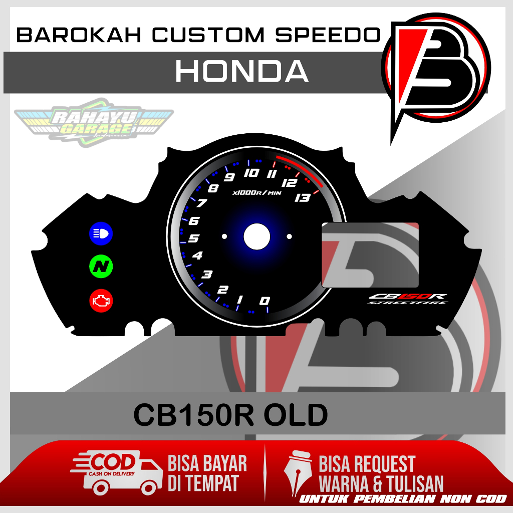 PAPAN SPEEDOMETER CUSTOM HONDA CB150R OLD panel spidometer honda cb150r old