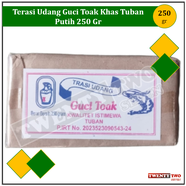 

[doz]|4X Guci Toak Trasi Putih 250 Gr.