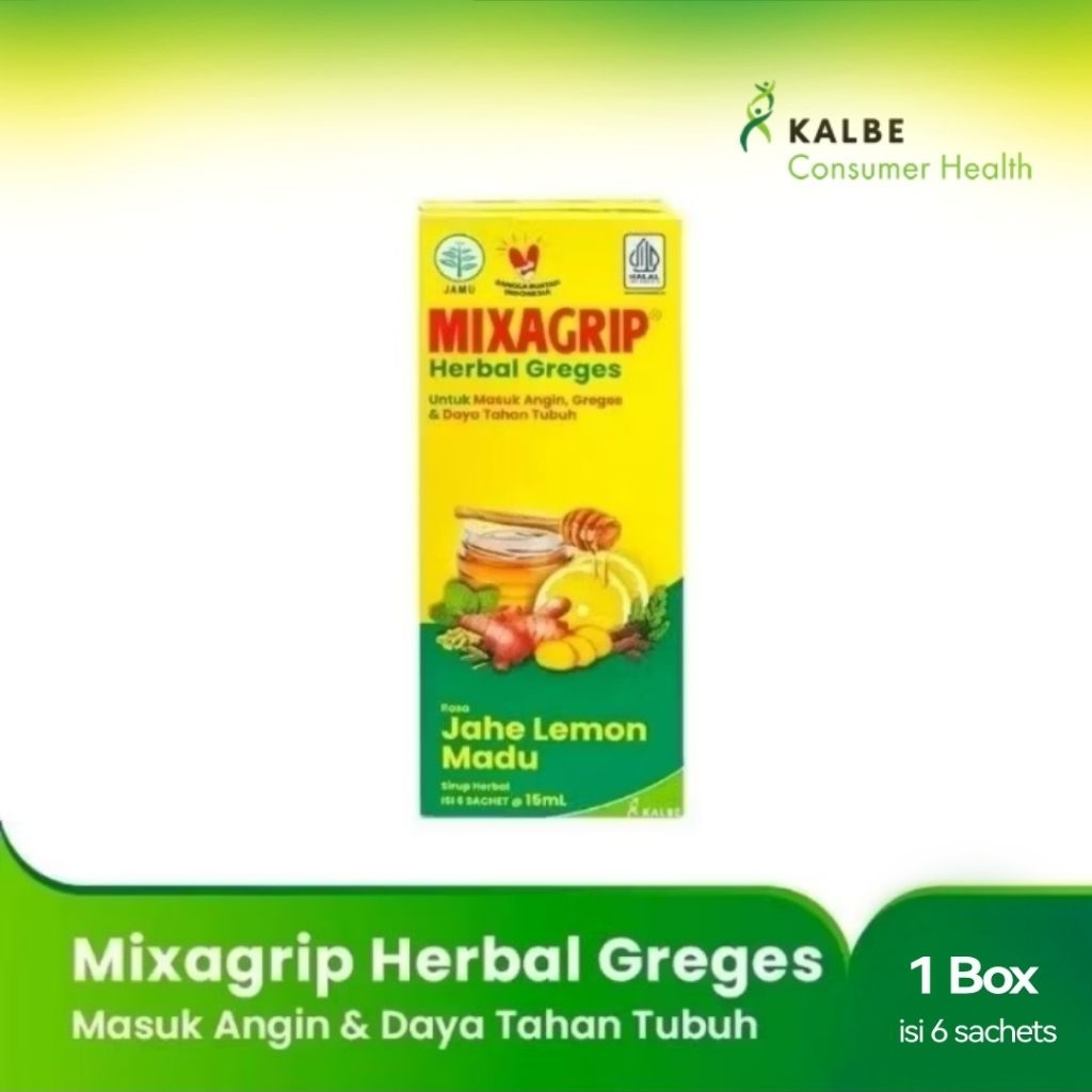 

Mixagrip Herbal Greges 15ml x 6 sachet