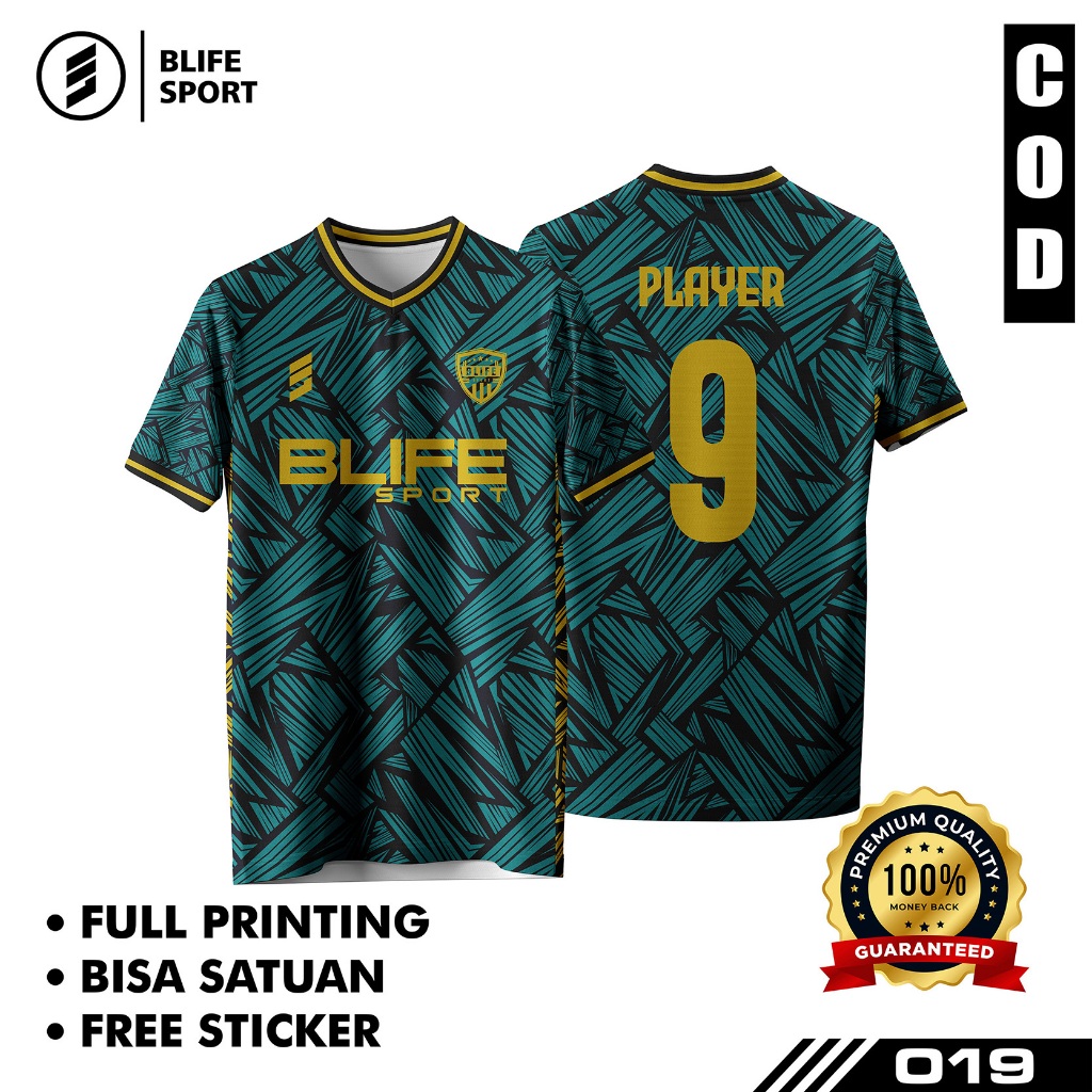 [ COD BISA SATUAN ] JERSEY FUTSAL/BOLA CUSTOM FULL PRINTING