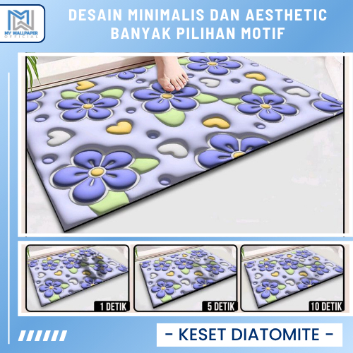 Keset Diatomite Anti Slip Anti Bau Keset Serap Air Keset Kamar Mandi Serap Air Anti Bau