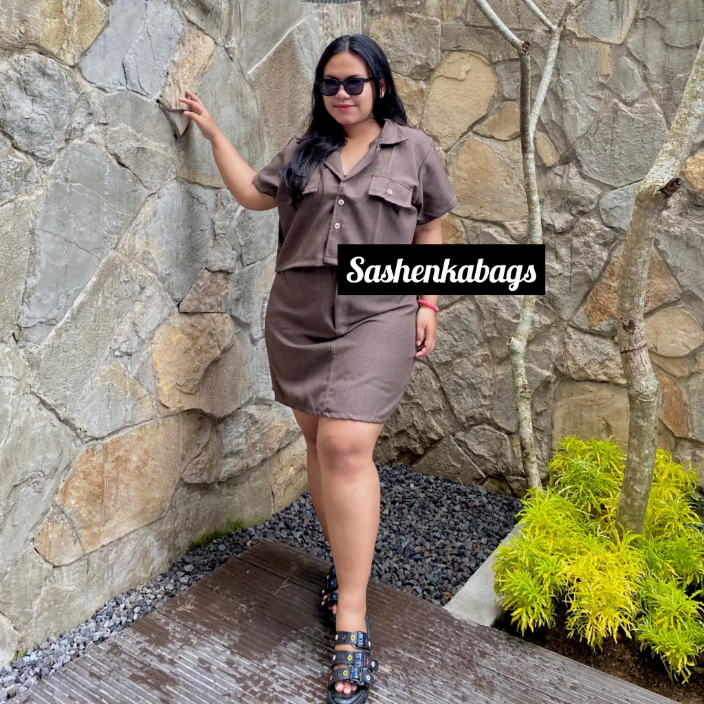 SASH - Jessy One Set Blazer + Rok mini Setelan Wanita Jumbo korean Style BIgsize