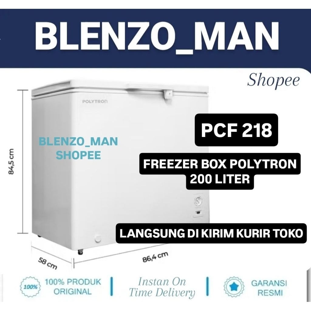 FREEZER BOX POLYTRON 200 LITER 100 LITER