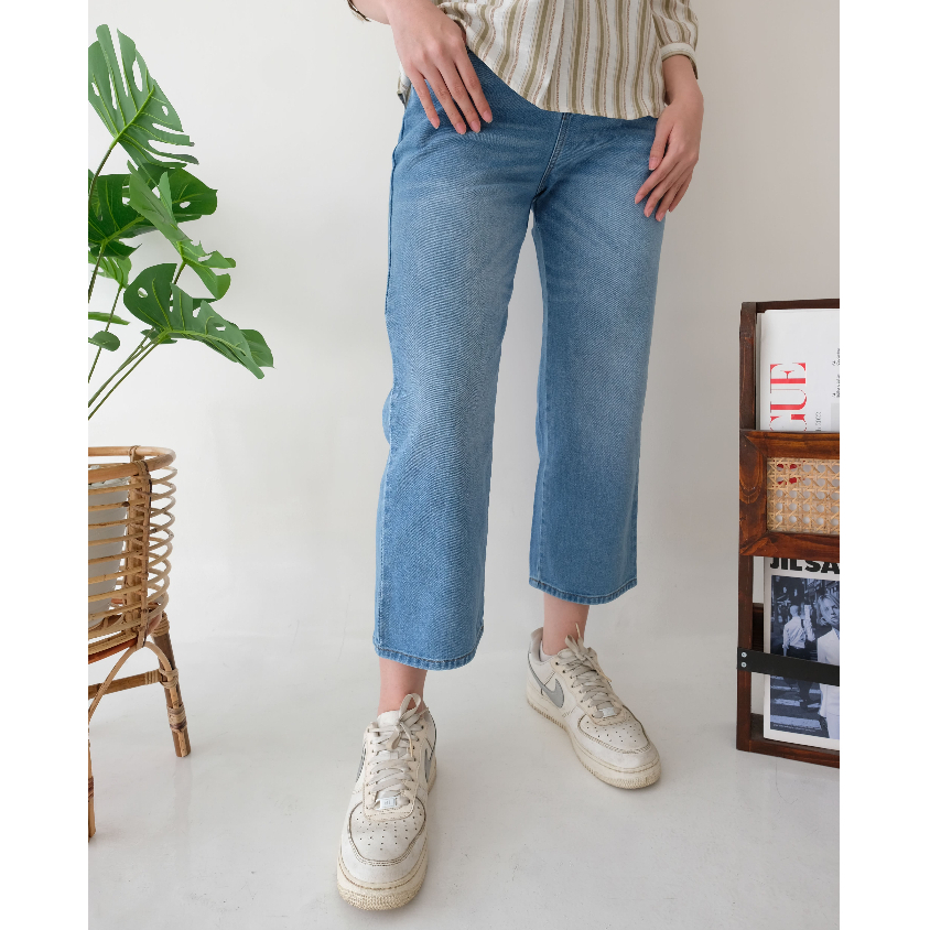 RILLEY - CELANA KULOT ELEANOR WANITA BAHAN DENIM ORION