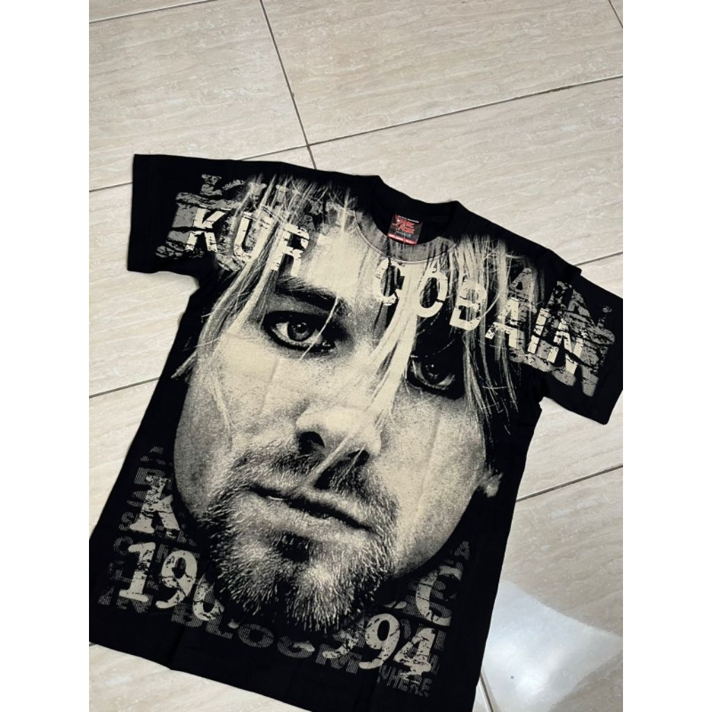 KAOS BAND ORIGINAL FANMADE BOOTLEG 100% BARU TAG THE ROXX THE MAXX DISCHARGE ALL OVER PRINT KURT COB