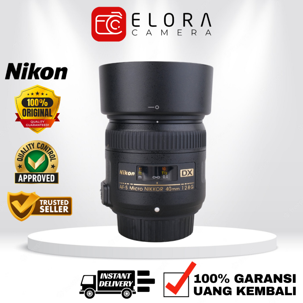 Nikon AFS 40mm F2.8G DX Micro / Lensa Nikon AF S 40 mm F 2.8G DX Micro