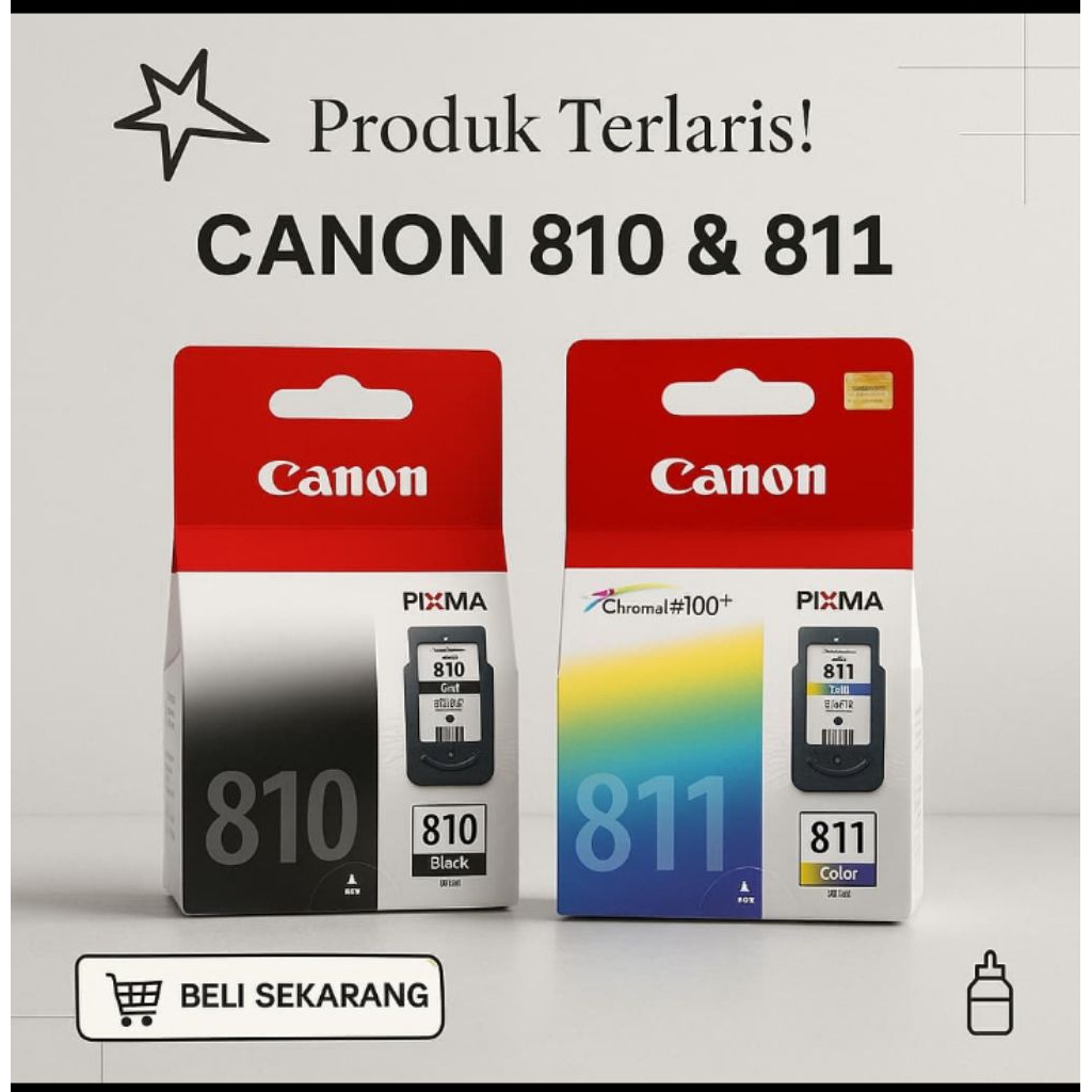 Cartridge Canon 810black+ 811 color For Ip2770