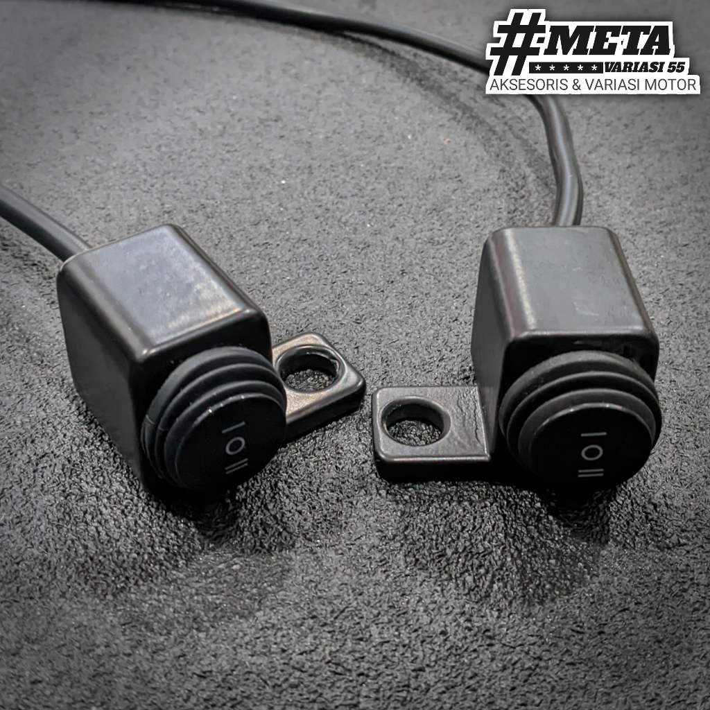 SAKLAR SPION KIRI KANAN 3 MODE ON ON OFF ANTI AIR SAKLAR SWITCH LAMPU TEMBAH ON OFF UNIVERSAL