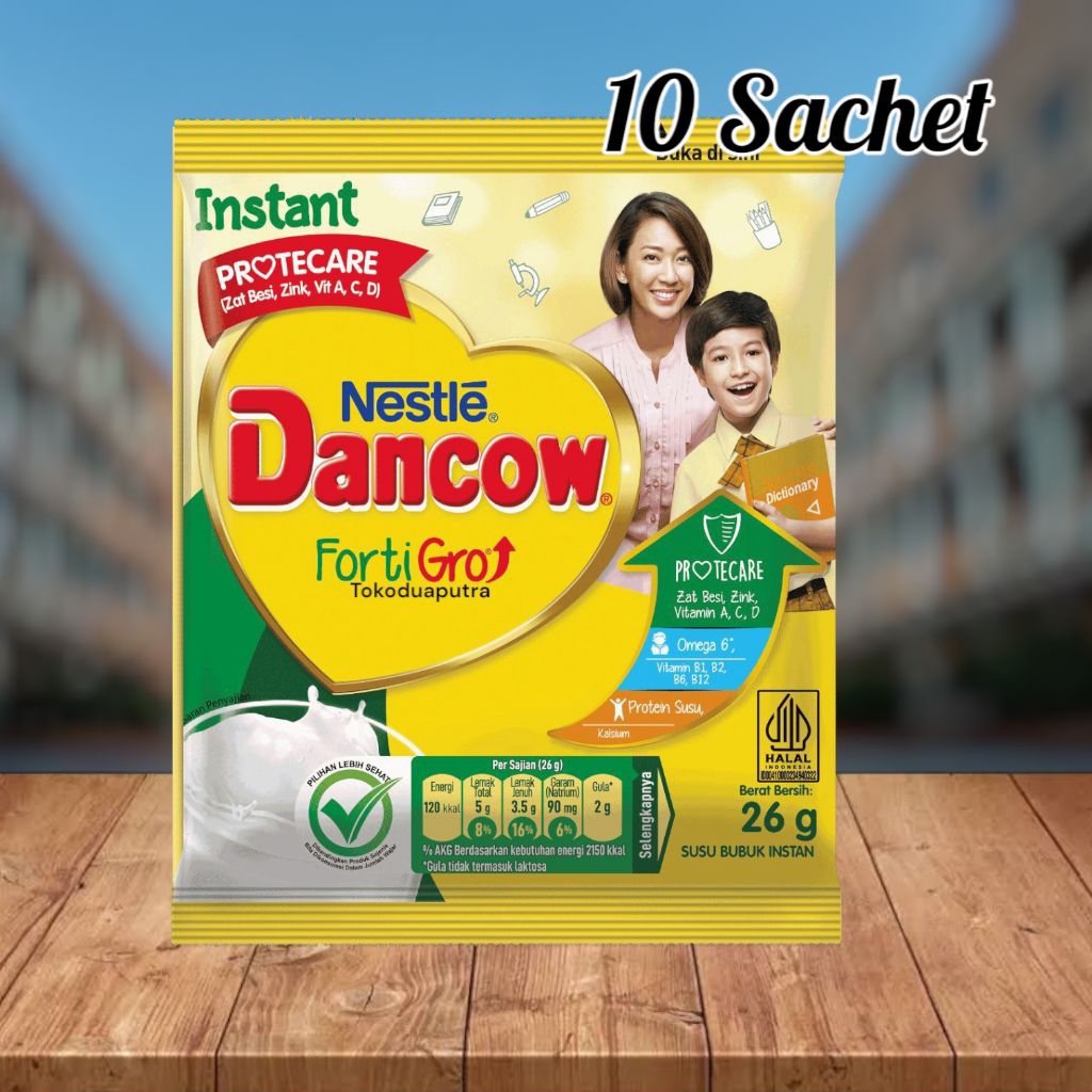 

Susu dancow Sachet Vanilla 26 gr X 10 sachet /Susu bubuk Dancow fortigro / susu Bubuk dancow instant sachet