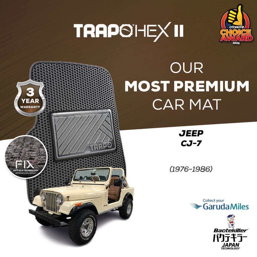Karpet Mobil Trapo Hex II Jeep CJ-7 (1976-1984)