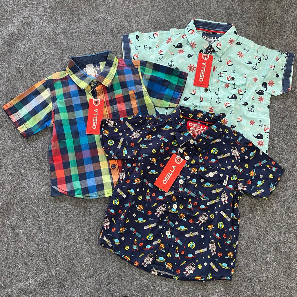 kemeja anak Osella Original
