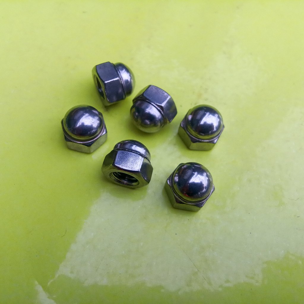 MUR TOPI M10 STAINLESS STEEL / BAUT 17 KUNCI 17 / BLIND CAP NUT ANCHOR M10 SUS 304 / MUR TOPI SS M10