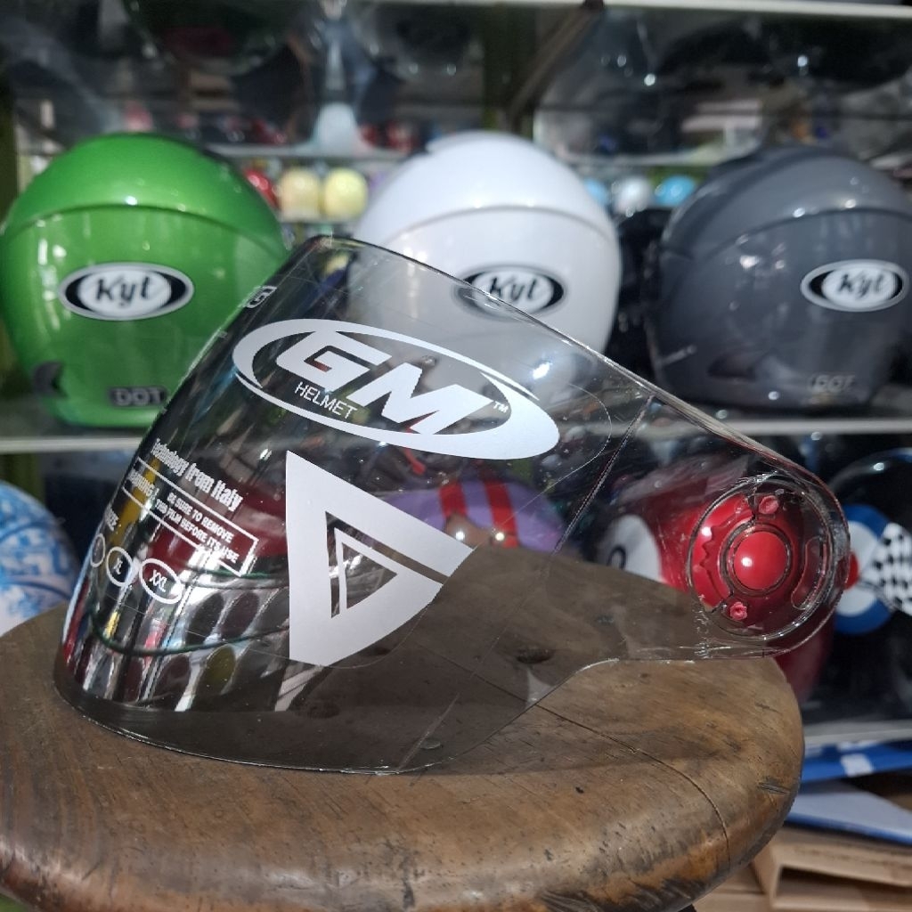 KACA VISOR HELM GM HIJAB VENUS ORIGINAL HITAM PUTIH