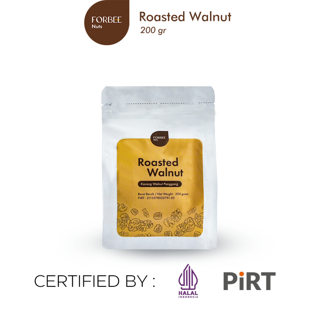 

Kacang Walnut Panggang Pouch Forbee 200g | Snack Sehat Untuk Otak dan Jantung Kaya Nutrisi Omega-3 dan Serat